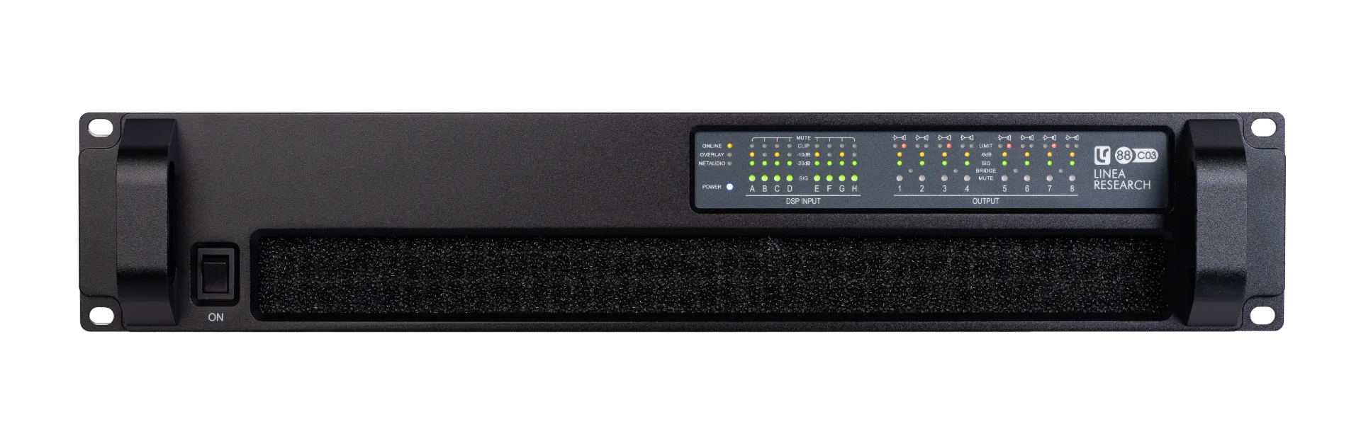 [88C3 Dante  8ch Installation Amplifier 400w] 88C3 Dante  8ch Installation Amplifier 400w