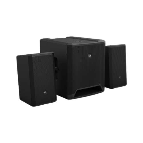 LDDAVE12G4X Compact 2.1 Powered Sound System 12" Sub