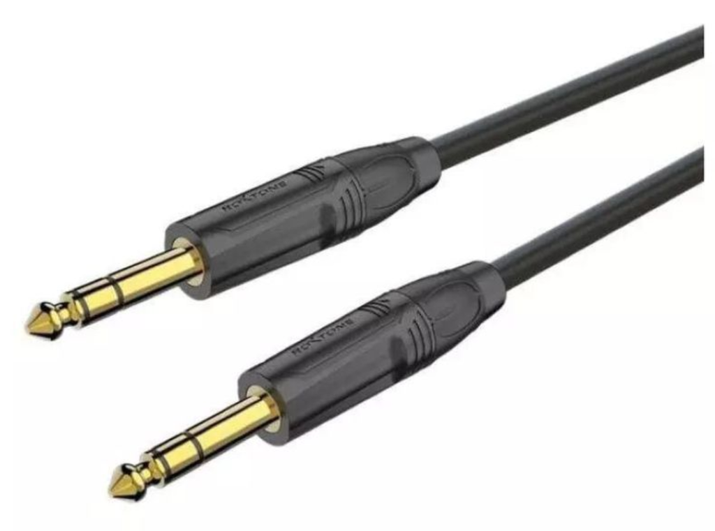 GMJJ200 6.35mm 1/4'' TRS Stereo Jack Cable Gold