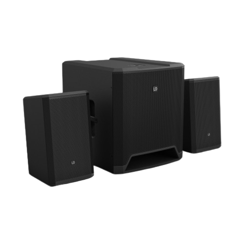 [LDDAVE15G4X] LDDAVE15G4X Compact 2.1 Powered Sound System 15" Sub