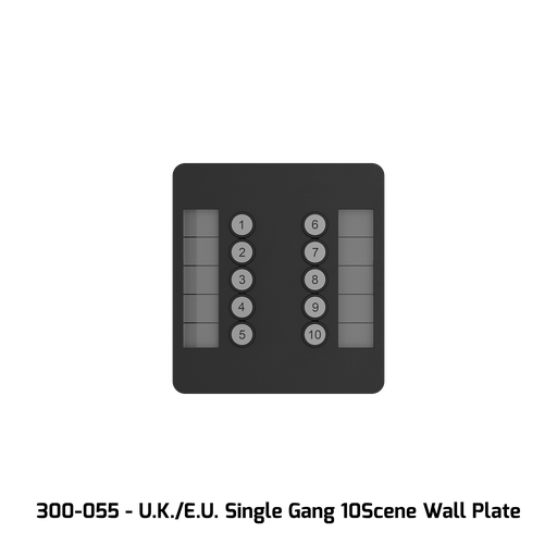 [GeNetix 10Scene Wall Plate] GeNetix 10Scene Wall Plate (Dual Pack) EU, incl. Front in b/w
