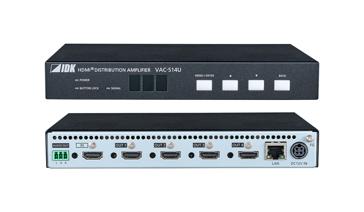 4K@60 HDMI Distribution Amplifier with 1 Input & 4 Outputs