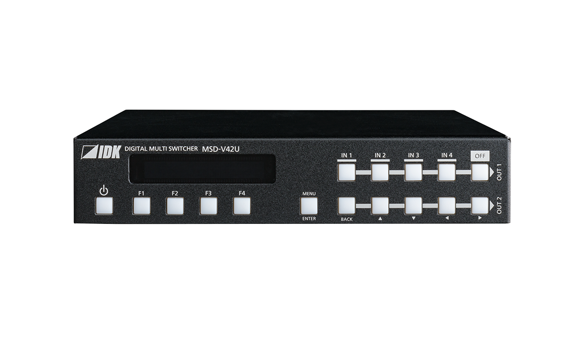 [MSD-V42U] 4K@60 Digital Multi Switcher with 4 Inputs and 2 Outputs
