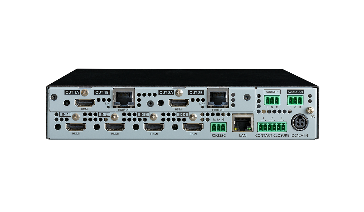 [MSD-V42UT] 4K@60 Digital Multi Switcher with 4 Inputs and 2 Outputs, HDBaseT Output model