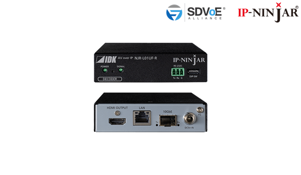 NJR-L01UF-R, 4K@60 HDMI Decoder Fiber model (SFP+ module sold separately)