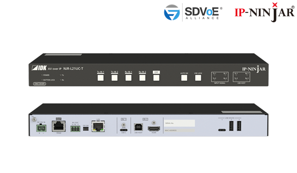 NJR-L21UC-T - 4K@60 HDMI and USB-C Encoder with 2 Inputs and 1 Output