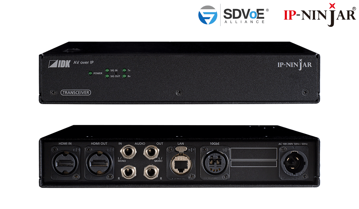 [NJR-P01UFR-TR-SM] 4K@60 HDMI Transceiver Rugged Chassis model for Singlemode Fiber