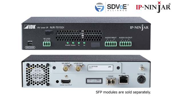 NJR-T01SDI - 3G/HD/SD-SDI Encoder (SFP+ module sold separately)
