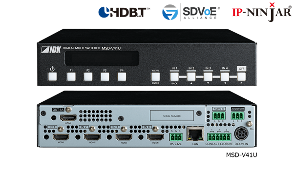 [MSD-V41U - 4K@60 Digital Multi Switcher with 4 Inputs and 1 Output Standard model] MSD-V41U - 4K@60 Digital Multi Switcher with 4 Inputs and 1 Output Standard model