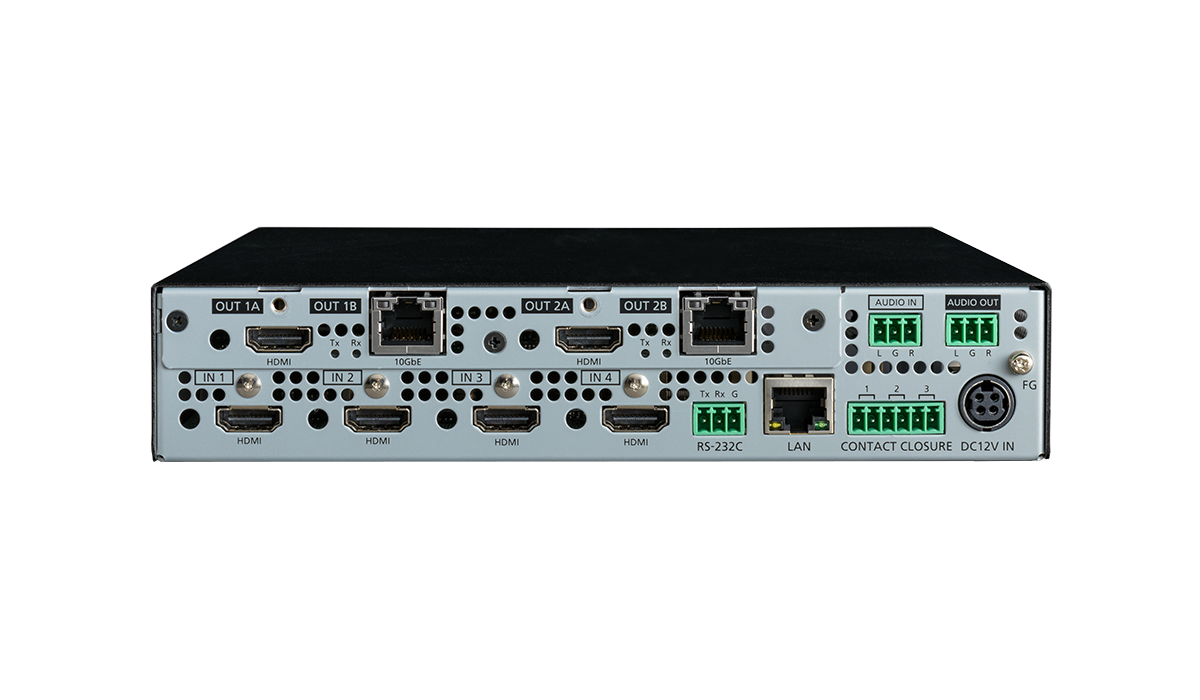4K@60 Digital Multi Switcher with 4 Inputs and 2 Outputs SDVoE Output model