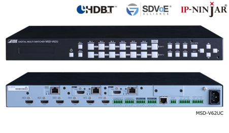 [MSD-V62UC - 4K@60 Digital Multi Switcher with 6 Inputs and 2 Outputs SDVoE Output CAT model] MSD-V62UC - 4K@60 Digital Multi Switcher with 6 Inputs and 2 Outputs SDVoE Output CAT model