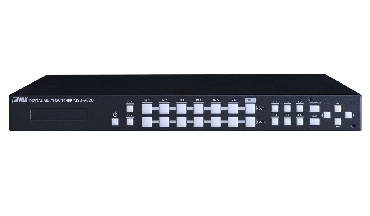 4K@60 Digital Multi Switcher with 6 Inputs and 2 Outputs SDVoE Output CAT model