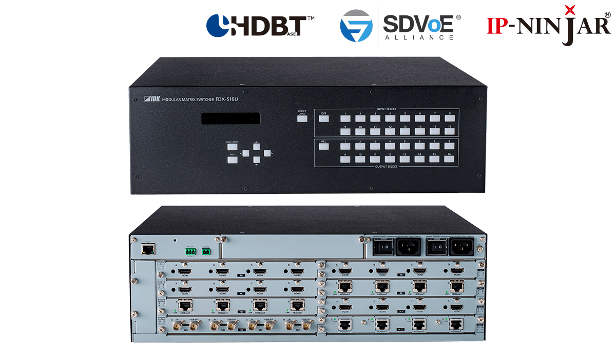 4K@60 (4:4:4) Modular Matrix Switcher with 16 Inputs & 16 Outputs- Frame
