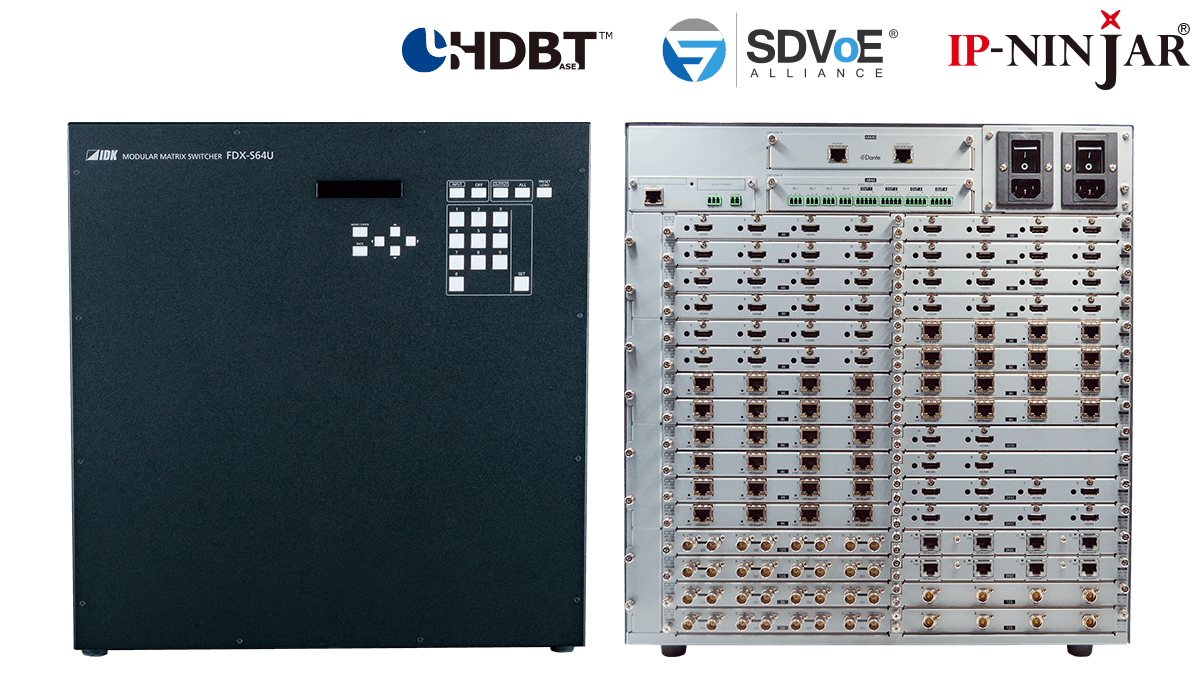 [FDX-S64U] 4K@60 (4:2:0) Modular Matrix Switcher with 64 Inputs & 64 Outputs- Frame