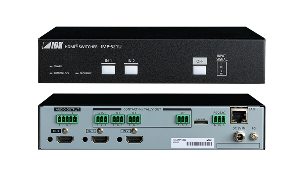 [IMP-S21U - 4K@60 HDMI Switcher with 2 Inputs & 1 Output] IMP-S21U - 4K@60 HDMI Switcher with 2 Inputs & 1 Output