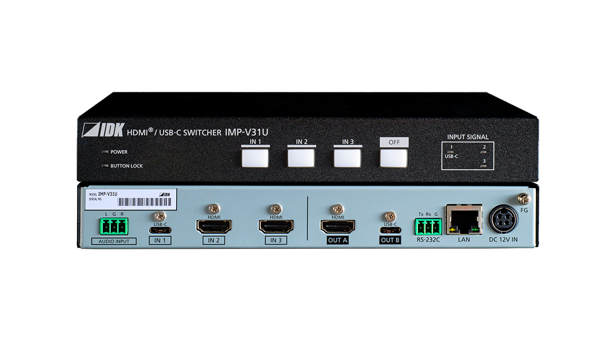 4K@60 HDMI/USB-C (Alt Mode) Switcher with 3 Inputs & 1 Output
