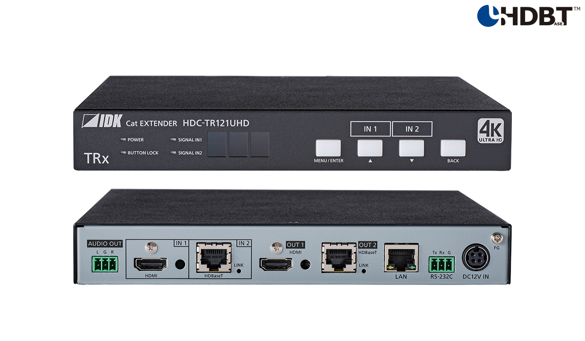 4K@60 HDBaseT Transceiver with 2 Inputs & 2 Outputs