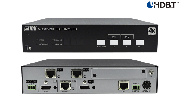 [HDC-TH221UHD - 4K@60 HDBaseT Transmitter with 2 Inputs & 3 Outputs] HDC-TH221UHD - 4K@60 HDBaseT Transmitter with 2 Inputs & 3 Outputs