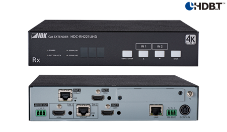 [HDC-RH221UHD - 4K@60 HDBaseT Receiver with 2 Inputs & 3 Outputs] HDC-RH221UHD - 4K@60 HDBaseT Receiver with 2 Inputs & 3 Outputs