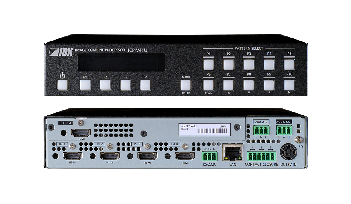 4K@60 Multi-Window Video Processor with 4 Inputs & 1 Output
