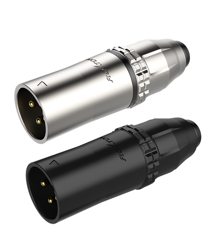 [RX3MWP-BG] RX3MWP-BG 3 Pole Heavy-Duty Waterproof XLR Male, IP66, Black / Gold