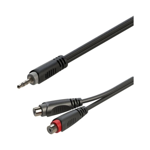 [RAYC330L02] RAYC330 Y-Adapter 1x3.5mm Stereo Jack to 2x RCA F, 0.2m