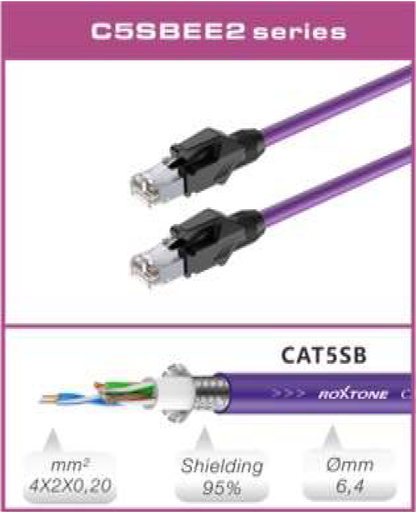 [C5SBEE2L1] C5SBEE2 CAT5 S/UTP cable (1m)