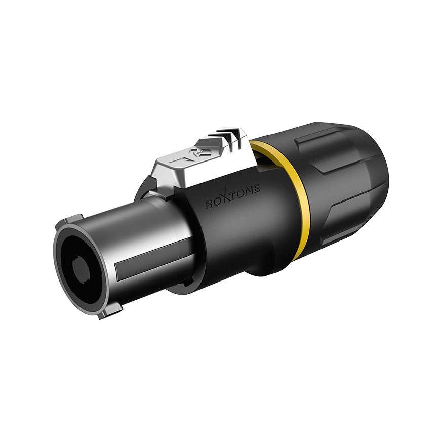 RS4FP-HD-YL Speaker Connector 4P Heavy Duty Std w Yellow Ring