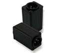 RA057 D shape adapter: 3p XLR M to 3p XLR M