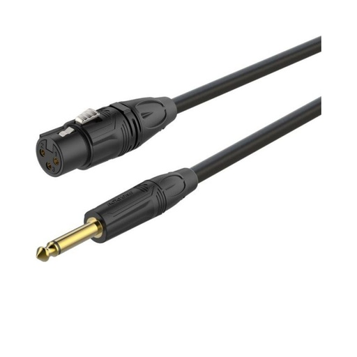 GMXJ210 XLR 3pin Female to 6.35mm 1/4" Mono Jack Cable 5m