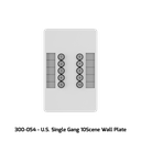 SnakeSys 10Scene Wall Plate White (Dual Pack) US